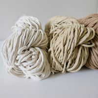 Image 5 of NEW chunky recycled cotton yarn from Argentina, 250 grams hank, available in different colors
