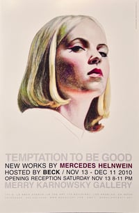 "Temptation to Be Good" Mercedes Helnwein Show Poster