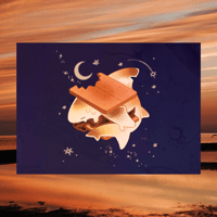 October S'mores Shark 5"x7" Fine Art Print