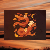 October Frilled Shark 5"x7" Fine Art Print