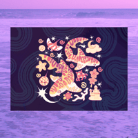 November Leopard Shark 5"x7" Fine Art Print