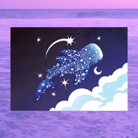 November Whale Shark 5"x7" Fine Art Print