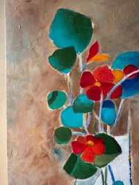 Image 5 of Original Floral Acrylic Painting 