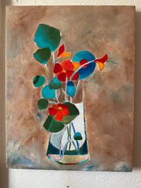 Image 7 of Original Floral Acrylic Painting 