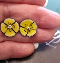 Image 6 of Dainty Flower Stud Enamel Earrings (EJ095)