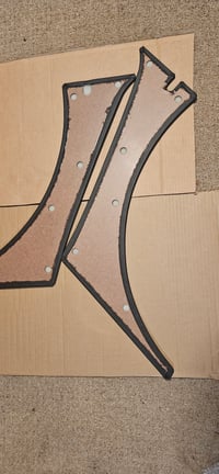 Image 2 of Inner dog leg trims - Set (L/R) - black 70-74 240z 260z 
