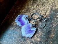 Image 4 of Amethyst Feather earrings. n1