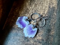 Image 5 of Amethyst Feather earrings. n1