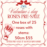 Valentine's day 50 cm Roses Pre-Sale