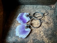 Image 11 of Amethyst Feather earrings. n1