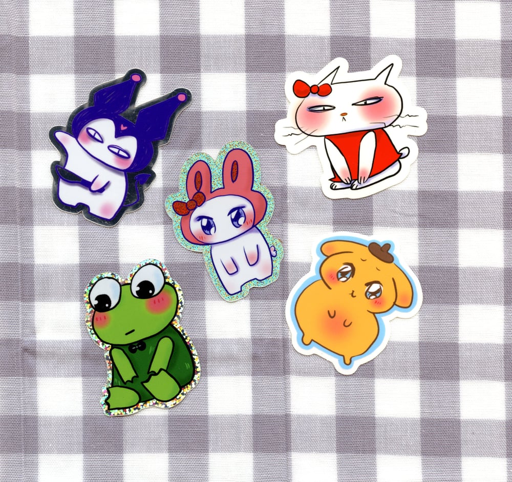 Image of S@nri0 Scruffy Animal Stickers