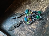 Image 2 of Feather earrings. n2