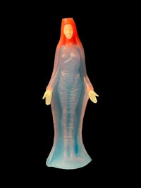 Image 2 of "The Divine Feminine" Glow/UV reactive One Off- Orange and Aqua