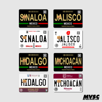 Card Stickers Placas Negras Edition