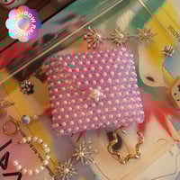Image 1 of lavender pearl purse