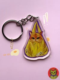 Plastic Cat Keychain