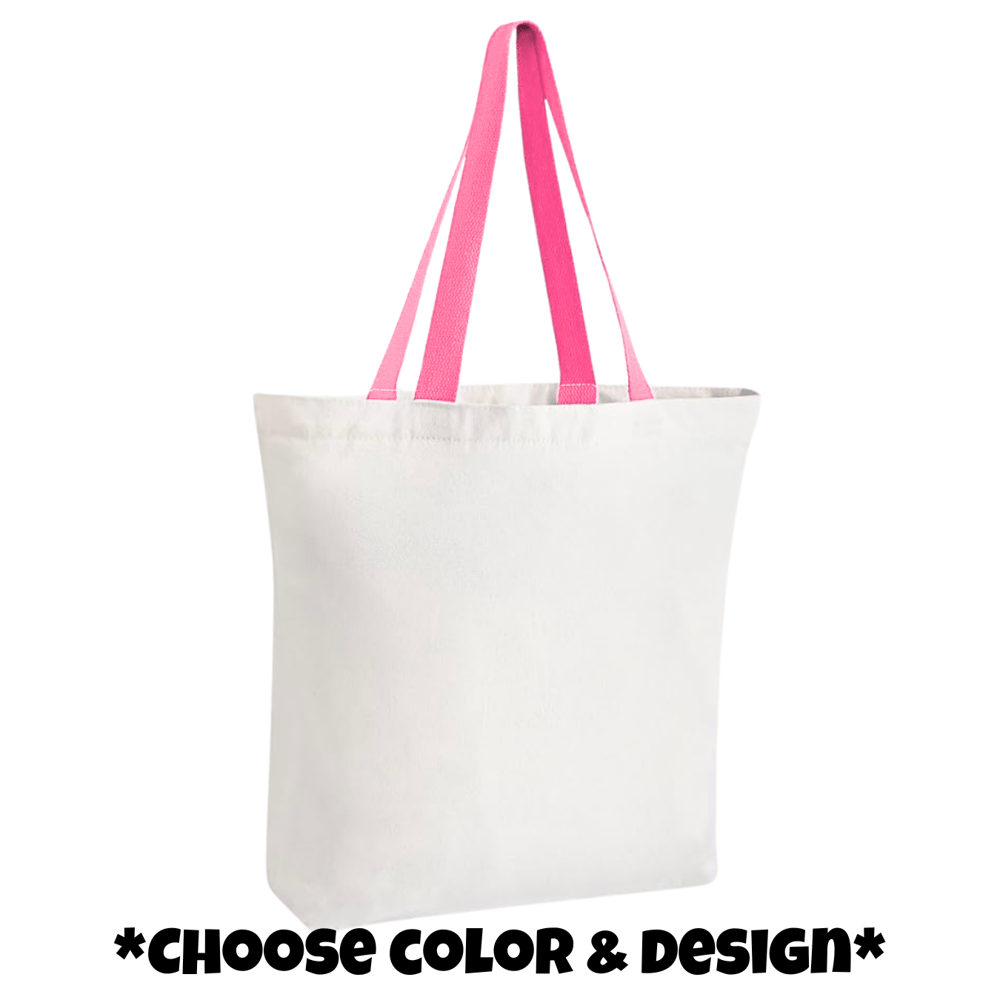 Image of Canvas Tote Bag💝 Mother's Day Designs Available💐
