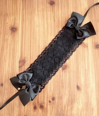 Image 1 of Black cotton lace headdress | Eat Me Ink Me