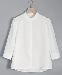 Image 1 of High Collar Neckline Blouse