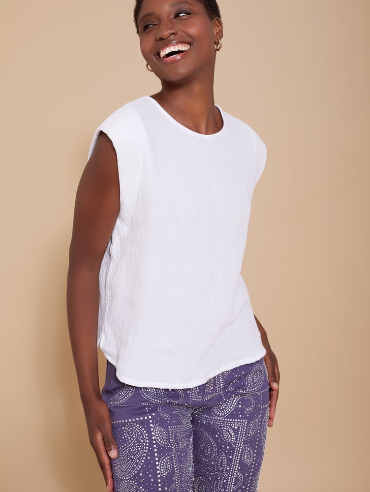 Image of Top Lucia blanco