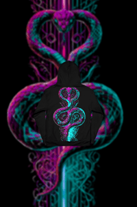 Image 2 of SNAKED - BLACK UNISEX HOODIE