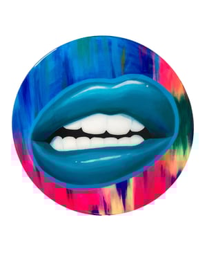 Image of Teal Passionfruit (Round Accent Table)