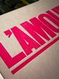 Image 7 of L'Amour | Letterpress Card | Candy Pink