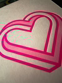 Image 7 of Infinity Heart | Letterpress Card | Candy Pink