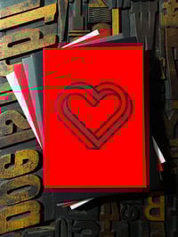 Image 1 of Infinity Heart | Letterpress Card | Shimmery