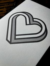 Image 6 of Infinity Heart | Letterpress Card | Mono