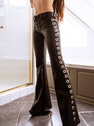 Image of Toxic Vision All Black Everything concho flare pants MULTI SIZE