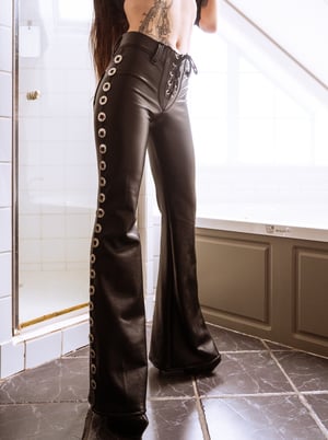 Image of Toxic Vision All Black Everything concho flare pants MULTI SIZE