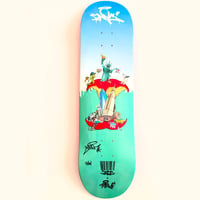 Image 1 of New York City Skate Deck - Paris Green