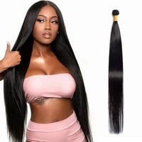 Image 1 of Super Virgin Super long Brazilian  human Hair 100G   10-60 inches ( Straight)