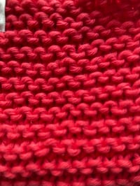 Image 2 of Hand Knitted Wash Cloth