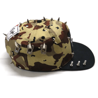 Image 4 of Camo Black Brim 2 - Solid Hat