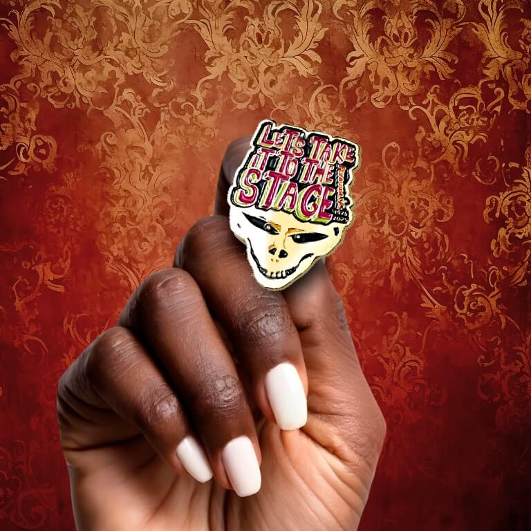 Image of Let's Take It To The Stage - 50th Anniversary Pin