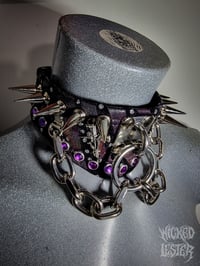 Image 2 of Rockstar Midnight Spike Choker 