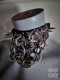 Image 3 of Rockstar Midnight Spike Choker 