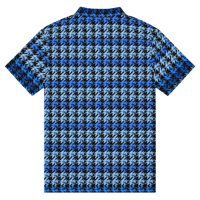 Image 6 of La Chupacabra Houndstooth in Azul slim fit polo