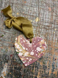 Image 1 of Individually Hand Marbled Ceramic Heart - 15/15