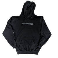 Image 1 of LOW GRADE ASCII EMBROIDERED HOODIE - BLACK