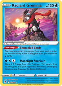 Radiant Greninja - 046/189 - Radiant Rare