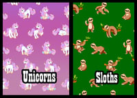 Image 2 of Cute Critters-Sloths & Unicorns