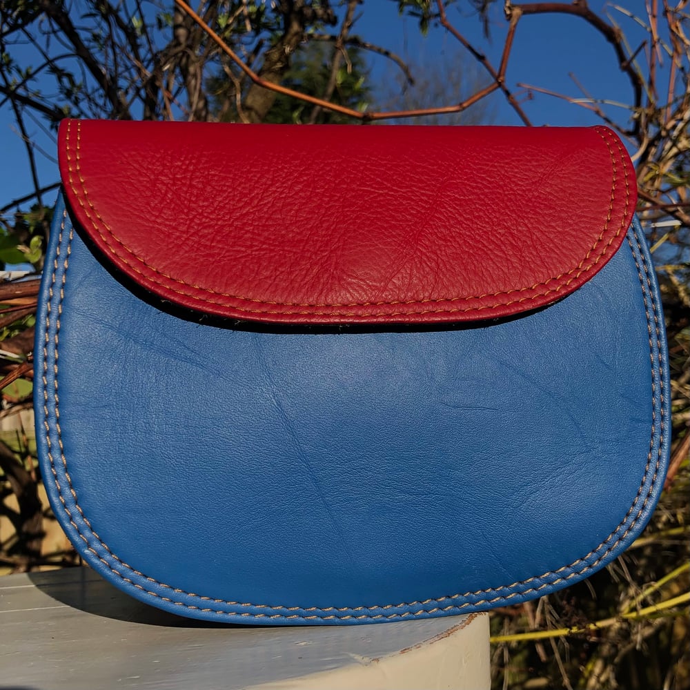 Image of Harlequin Collection - Multi-Coloured Recycled Leather/Animal Print #255B