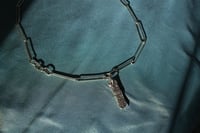 Image 2 of Silver Fidge Pendant on Handmade Chain