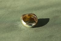 Image 4 of Brass Signet Ring with Moonstone