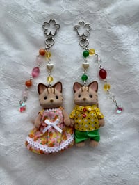 Image 2 of Tabby Cat Family Keychains