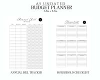 Image 3 of 12 Month Undated Faith Planning & Finances Planner 