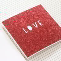 Image 4 of LOVE Card. Wedding Card. Anniversary Card. Engagement Card. Handmade Love Card. Paper Anniversary.